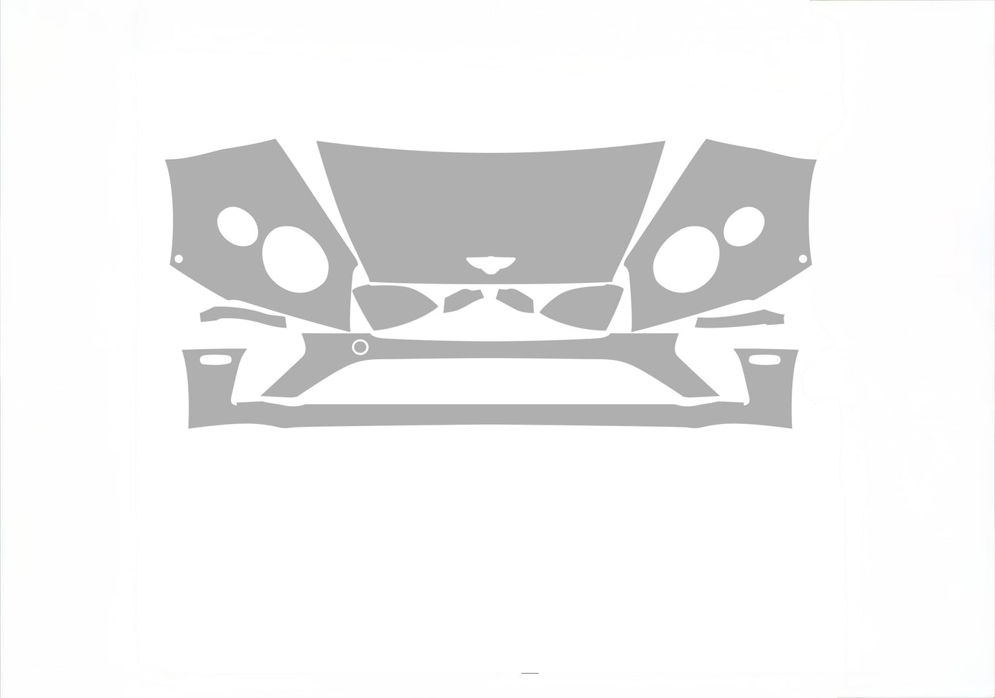 Bentley Continental GTC Base/Mulliner/Speed/Azure 24-20 2D Conv ALPHA PPF PRE-CUT KIT FRONT BUMPER HOOD FENDERS SIDE MIRRORS