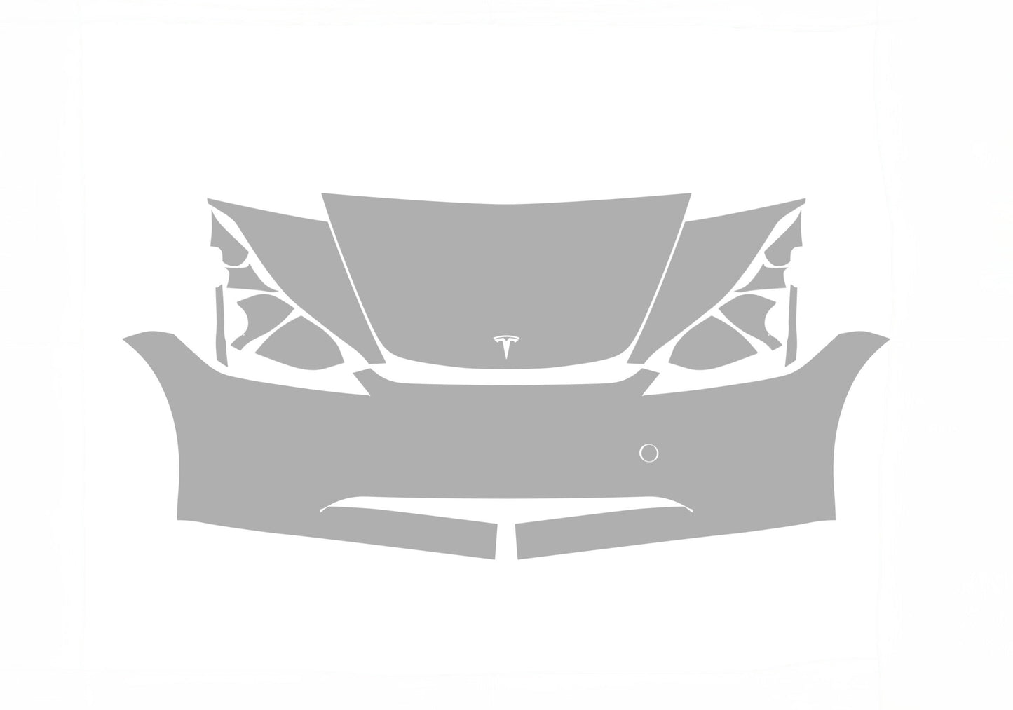Tesla Model 3 Long Range 25-24 4D Sdn ALPHA PPF PRE-CUT KIT FRONT BUMPER HOOD FENDERS SIDE MIRRORS