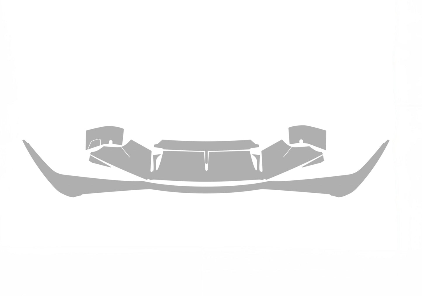 Lamborghini Huracan STO 24-21 2D Cpe ALPHA PPF PRE-CUT KIT FRONT BUMPER
