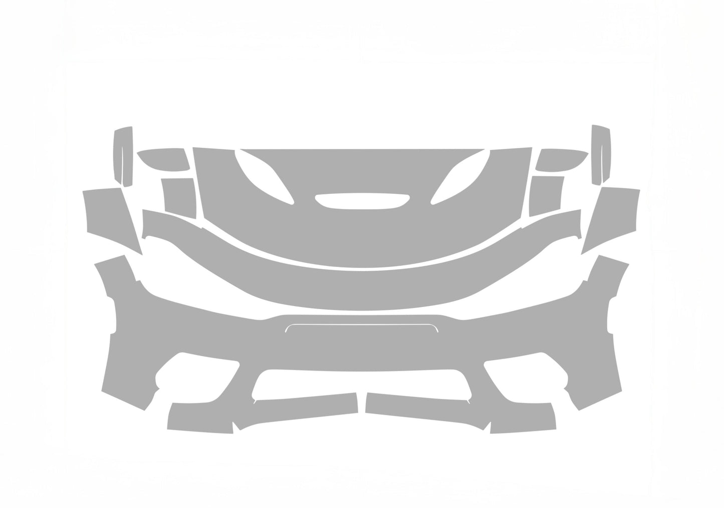 Charger SRT Hellcat Redeye Jailbreak Widebody 20-23 4D Sdn ALPHA PPF PRE-CUT KIT FRONT BUMPER HOOD FENDERS SIDE MIRRORS