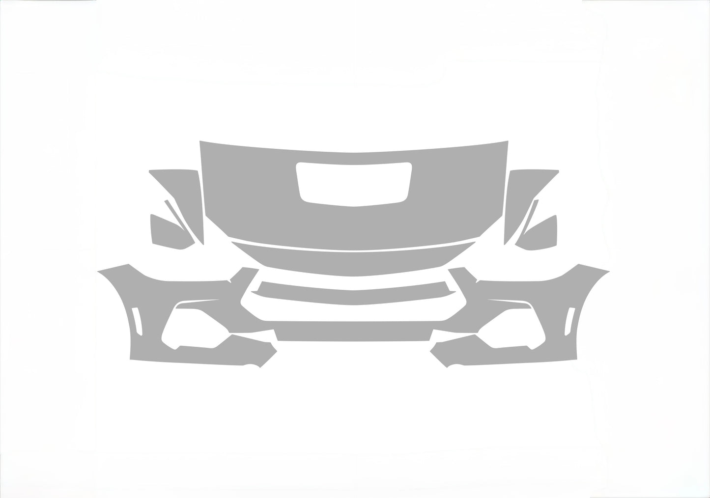Ford Mustang GT Premium 25-24 2D Cpe ALPHA PPF PRE-CUT KIT FRONT BUMPER HOOD FENDERS SIDE MIRRORS