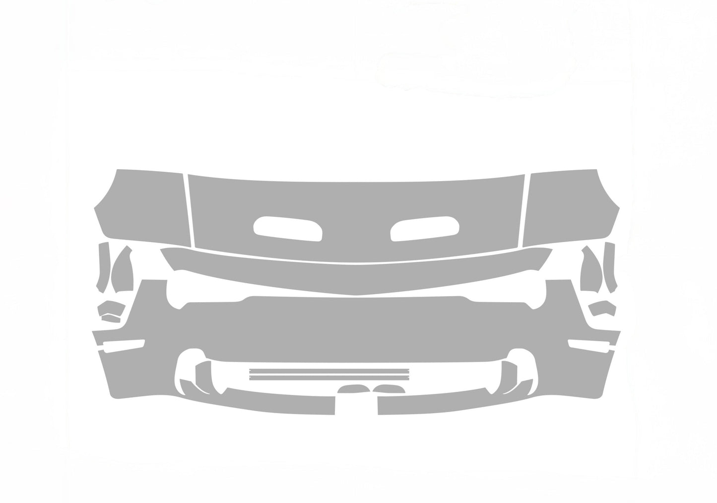 Dodge Challenger SRT Hellcat Widebody 23-19 2D Cpe ALPHA PPF PRE-CUT KIT FRONT BUMPER HOOD FENDERS SIDE MIRRORS