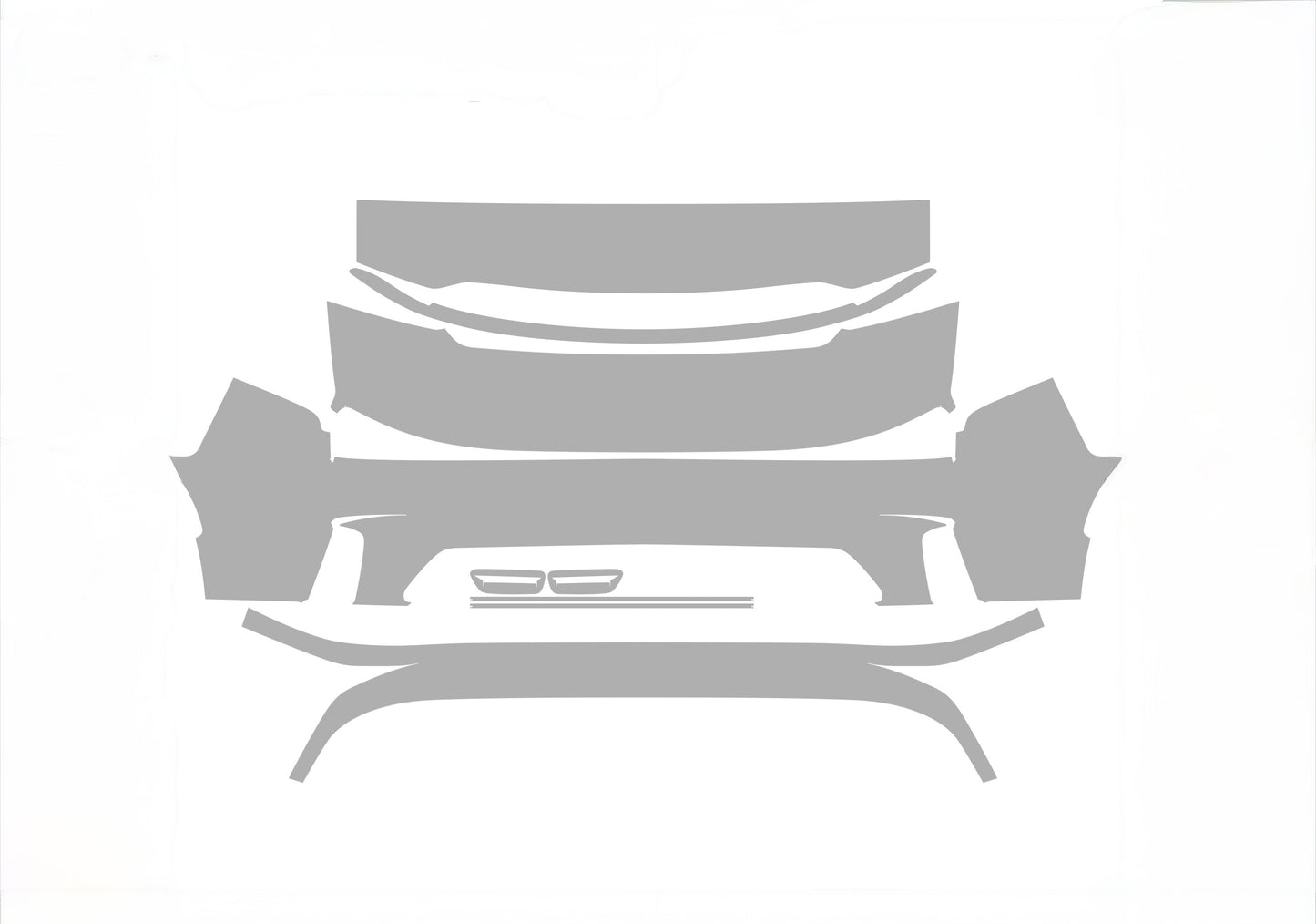 Dodge Charger Daytona Scat Pack 25-24 2D Cpe ALPHA PPF PRE-CUT KIT FRONT BUMPER HOOD