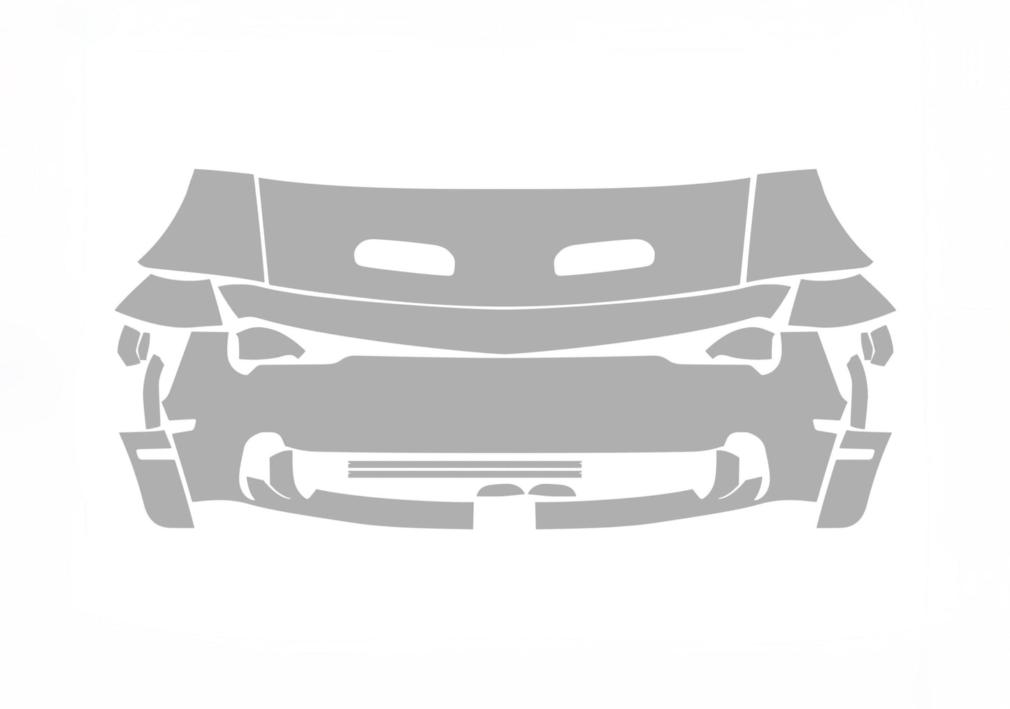Dodge Challenger SRT Hellcat 23-19 2D Cpe ALPHA PPF PRE-CUT KIT FRONT BUMPER HOOD FENDERS SIDE MIRRORS DOOR EDGE DOOR HANDLE
