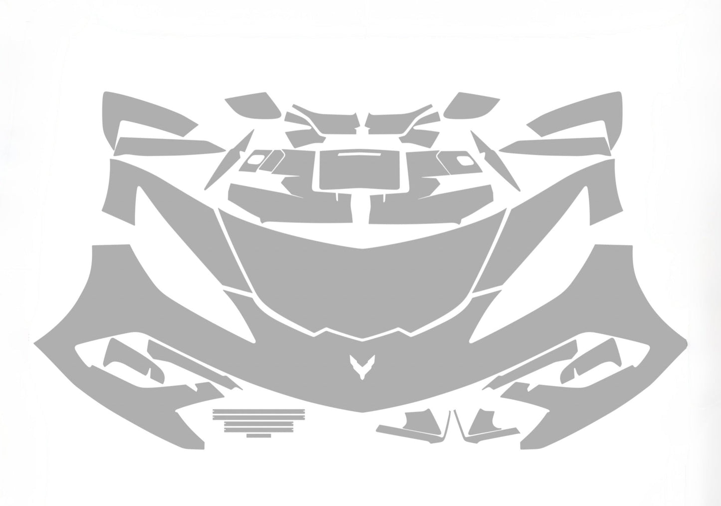 Chevrolet Corvette Stingray C8 20-25 1LT 2LT 3LT ALPHA PPF PRE-CUT KIT FRONT BUMPER HOOD FENDERS SIDE MIRRORS DOOR HANDLE DOOR EDGE