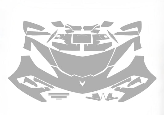 Chevrolet Corvette Stingray C8 20-25 1LT 2LT 3LT ALPHA PPF PRE-CUT KIT FRONT BUMPER HOOD FENDERS SIDE MIRRORS DOOR HANDLE DOOR EDGE