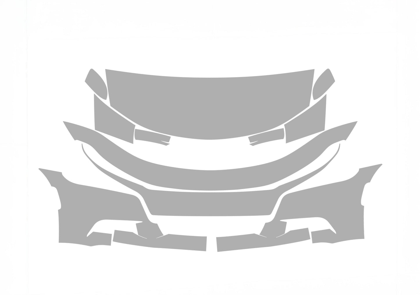 Dodge Charger SXT 23-15 4D Sdn ALPHA PPF PRE-CUT KIT FRONT BUMPER HOOD FENDERS SIDE MIRRORS