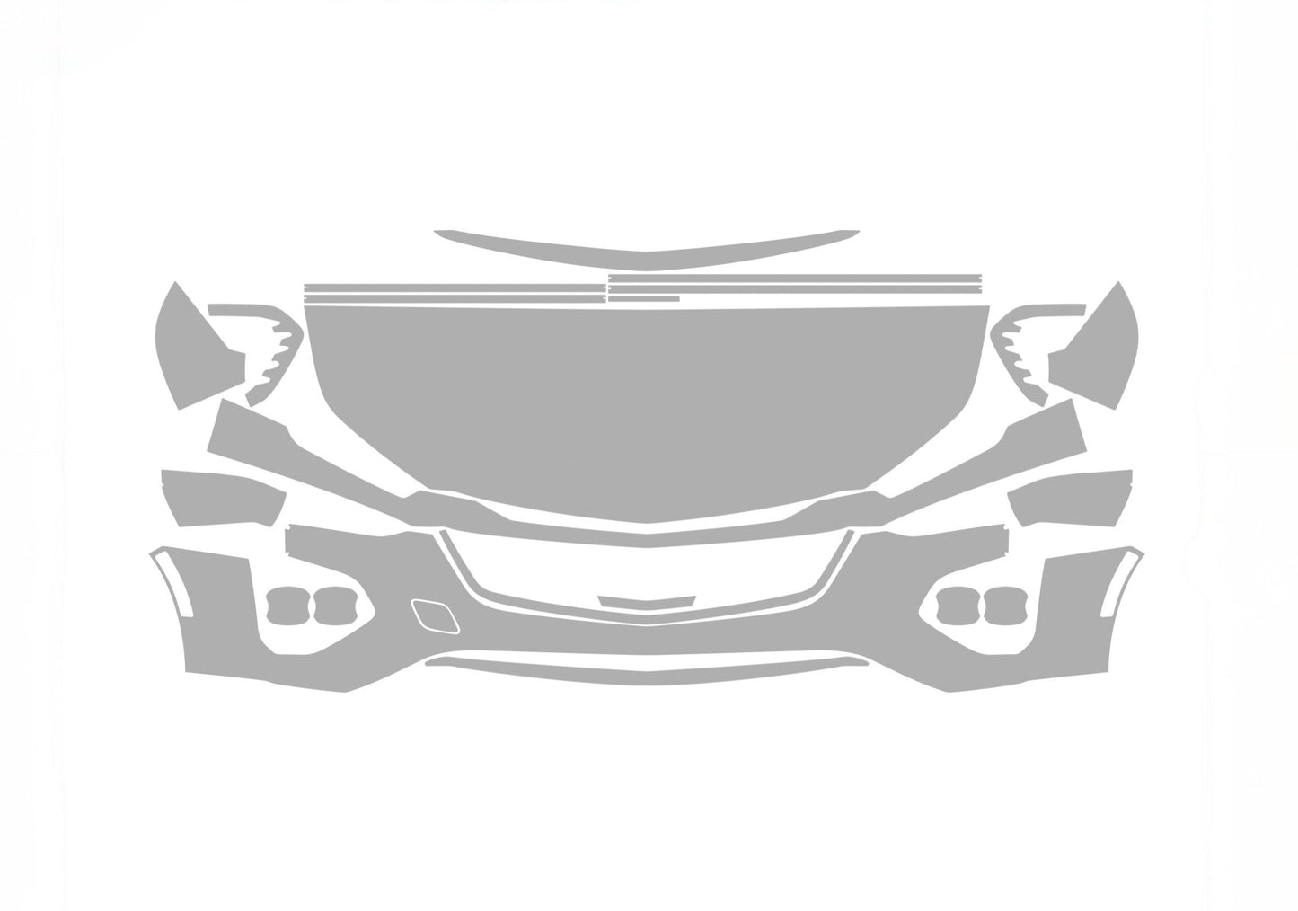 Cadillac CT4 Sport/V 25-20 4D Sdn ALPHA PPF PRE-CUT KIT FRONT BUMPER HOOD FENDERS SIDE MIRRORS DOOR EDGE DOOR HANDLE