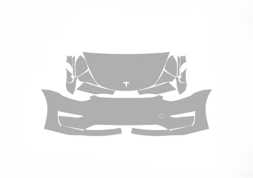 Tesla Model 3 23-17 4D Sdn ALPHA PPF PRE-CUT KIT FRONT BUMPER HOOD FENDERS SIDE MIRRORS