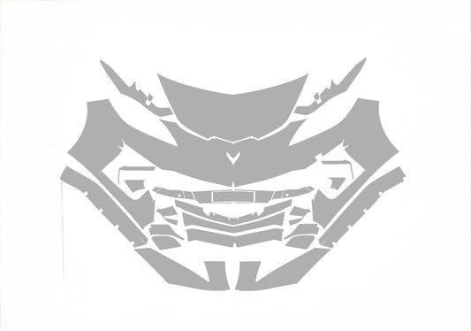 Chevrolet Corvette C8 Z06 ERAY 1LZ/2LZ/3LZ 25-23 2D Cpe ALPHA PPF PRE-CUT KIT FRONT BUMPER HOOD FENDERS SIDE MIRRORS DOOR EDGE DOOR HANDLE