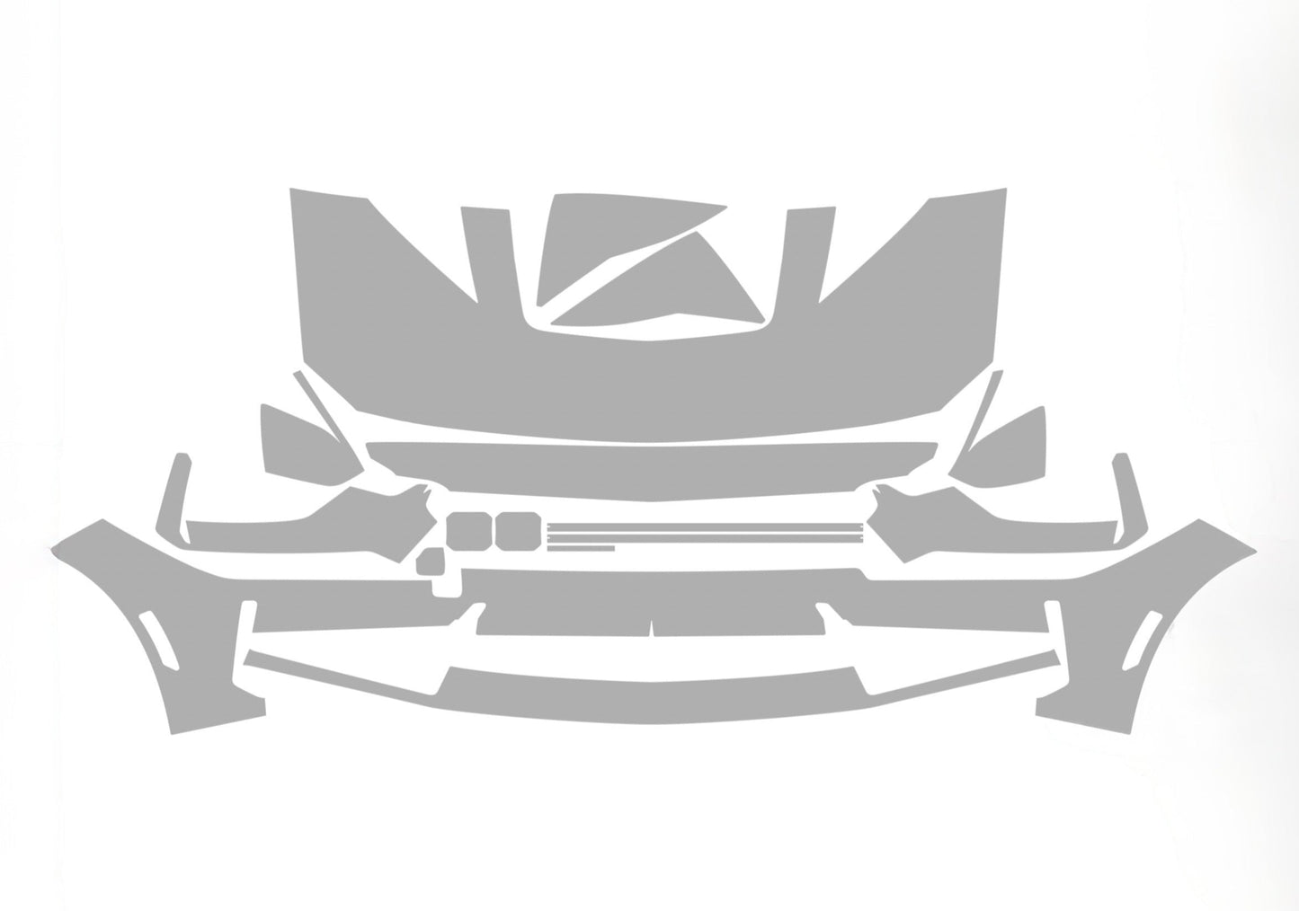 Ford Mustang Dark Horse ALPHA KIT 24-25 PPF PRE-CUT KIT FRONT BUMPER HOOD FENDERS SIDE MIRRORS DOOR EDGE DOOR HANDLE