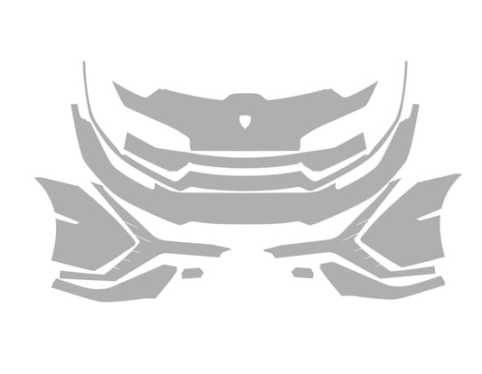 Lamborghini Huracan Tecnica 24-22 2D Cpe ALPHA PPF PRE-CUT KIT FULL FRONT BUMPER